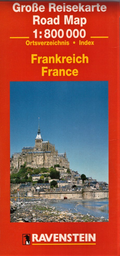 Große Reisekarte / RoadMap 1:800 000 Frankreich / France